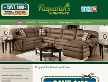 Tablet Screenshot of fitzpatricksfurniture.com